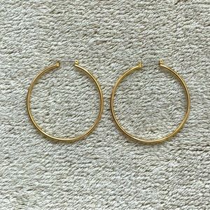 J Crew gold hoop earrings
